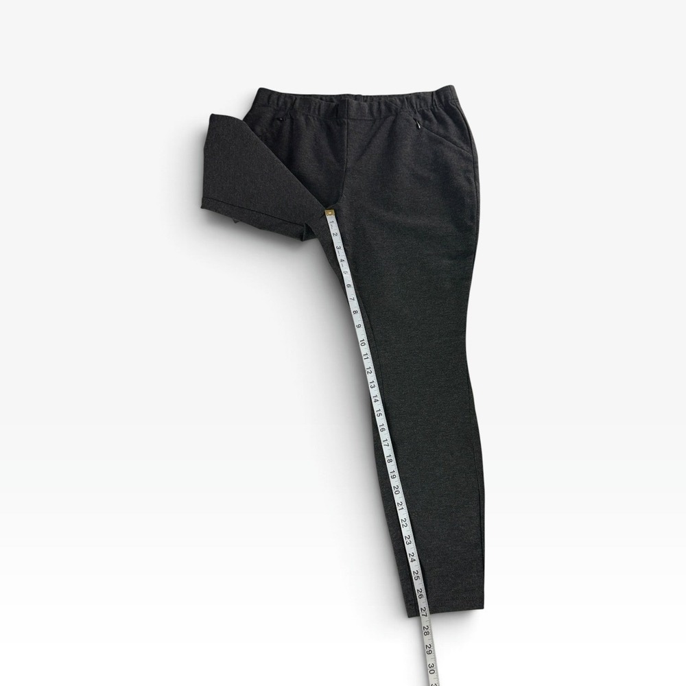 J. Jill Ponto Leggings Womens M Gray Ponte Knit Zip Pocket Skinny Pants NWOT - Picture 4 of 9